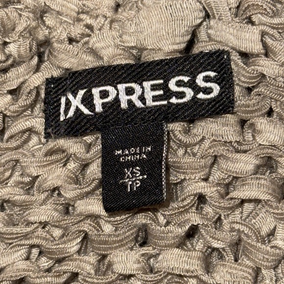 Express Y2K Loose Knit Sweater Racer Back Tank SZ XS - Picture 7 of 8